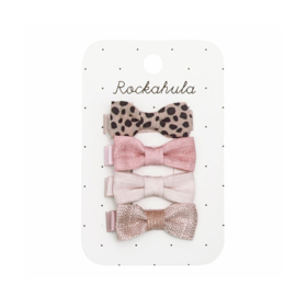 Rockahula speldjes met strik Leopard | set van 4