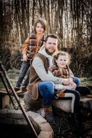 Alwero bodywarmer Alpen volwassenen bark | maat XS-XL