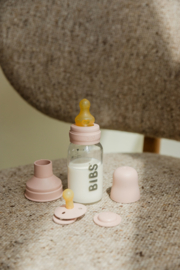 BIBS glazen fles met latex speen blush | 150 ml