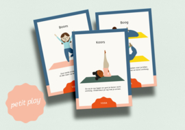 Petit Play Yoga kaartenset | 30 yoga houdingen voor kinderen