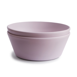 Mushie bowl rond Soft lilac | set van 2