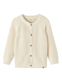 Lil' Atelier gebreid vest turtledove | maat 92 - 128