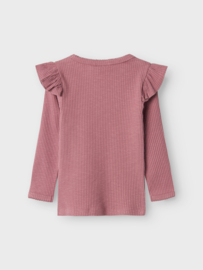 Lil' Atelier ribshirt nostalgia rose | maat 92 - 128