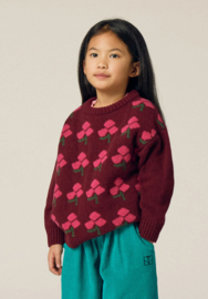 The Campamento | Bloemen Burgundy Trui