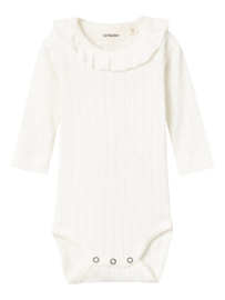 Lil' Atelier ajour romper coconut milk | maat 56 - 86