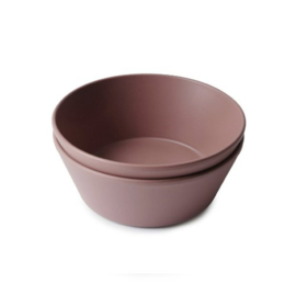 Mushie bowl rond Woodchuck | set van 2