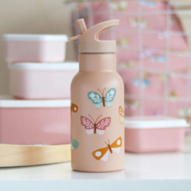 A little lovely company RVS-drinkfles vlinders | 350 ml