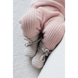 Feetje gebreid broekje roze | maat 56 - 74