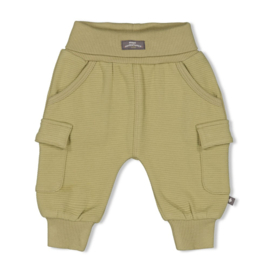 Feetje broekje rib groen Mini Adventurer | maat 56 - 74