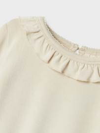 Lil' Atelier shirtje met kraagje turtledove | maat 92 - 128