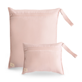 Mushie waterproof wet bags roze | set van 2