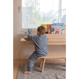 Feetje wafel pyjama ijsblauw | maat 56 - 122