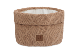 Jollein commodemandje check knit | in oatmeal of biscuit