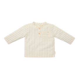 Little Dutch blouse lange mouw forest green streep | maat 74 - 104