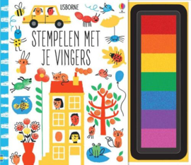 Stempelen met je vingers knutselboek