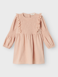 Lil' Atelier jurk rugby tan | maat 56 - 86