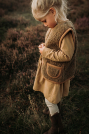 Alwero bodywarmer Alpen junior bark | maat 80 - 122