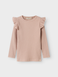 Lil' Atelier ribshirt shadow gray | maat 92 - 128