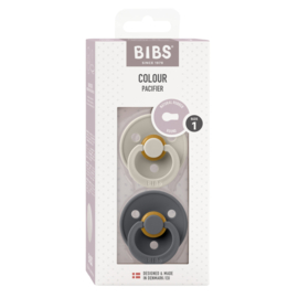 BIBS spenen in Iron & Sand | 2-pack