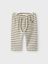 Lil' Atelier broekje streep pewter | maat 56 - 86