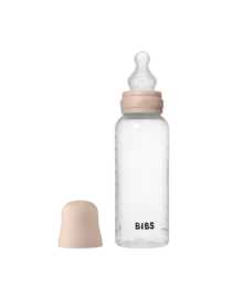 BIBS glazen fles met siliconen speen blush | 270 ml