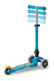 Microstep Mini LED oceaanblauw | 3-wielen | opvouwbaar