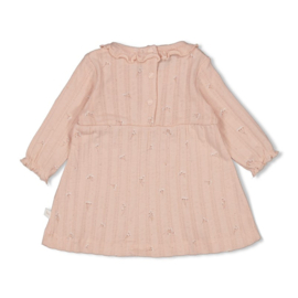 Feetje Delicate Flower jurk pointelle rib | maat 56 t/m 74