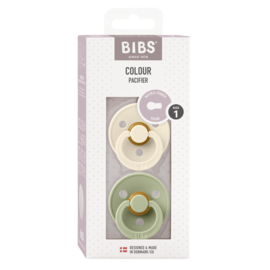 BIBS spenen in Ivory & Sage | 2-pack