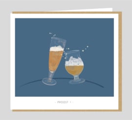 Studio Mie dubbele kaart 'Proost'