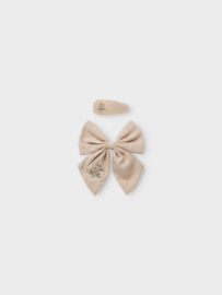 Lil' Atelier set haarspeldjes geborduurd bloemetje | diverse kleuren