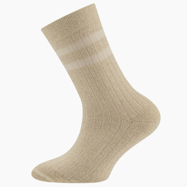 Ewers ribsokken met glitters latte | maat 23 - 34