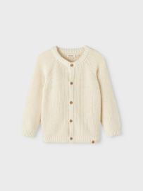 Lil' Atelier gebreid vest turtledove | maat 92 - 128