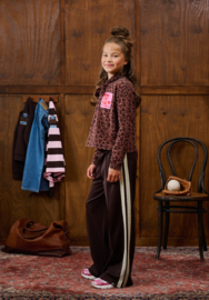Z8 | Nourayn Wide Leg Track Pants Chocolate Plum