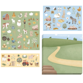 Little Dutch stickerdoos  Little Farm | set van 3