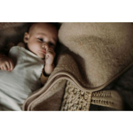 Alwero deken thumbled beige | in wieg of ledikant