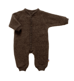 Joha wolfleece jumpsuit dark brown | maat 56 t/m 92