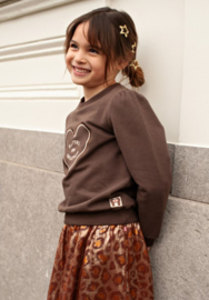 Jubel Sweater Donker Bruin | Glitter for Breakfast