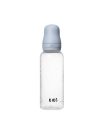 BIBS glazen fles met latex speen baby blue | 270 ml