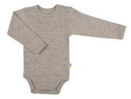 Joha romper merino wol sesame melange | maat 56 t/m 74
