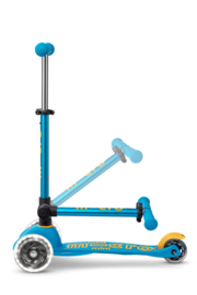 Microstep Mini LED oceaanblauw | 3-wielen | opvouwbaar