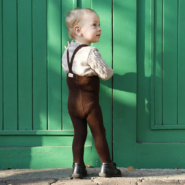 Silly Silas maillot met bretels footed chocolate | diverse maten