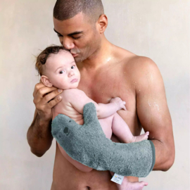 Nifty Baby Shower Glove - Blueberry | lange washand voor onder de douche