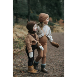 Silly Silas maillot met bretels wooly footless cappuccino brown | diverse maten