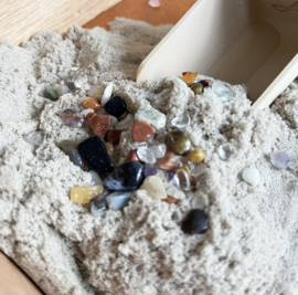Edelsteentjesmix natuur | voor sensorisch spel
