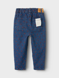 Lil' Atelier spijkerbroek met hartjes | maat 92 - 128