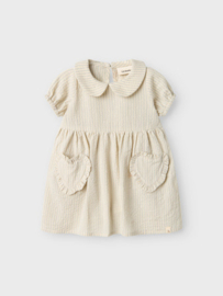 Lil' Atelier streepjurkje met korte mouw | maat 56 - 122