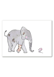 Studio Wilderness dubbele kaart 'Get well soon' | incl. sluitsticker