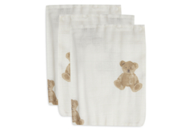 Jollein washandjes teddybeer | 3-pack