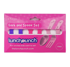 LunchPunch broodtrommelbestekje roze