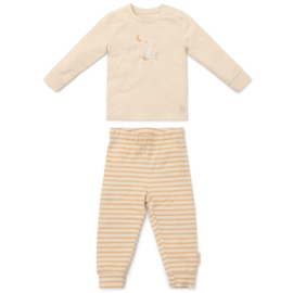 Little Dutch pyjama naturel streep Little Goose | maat 62 - 92